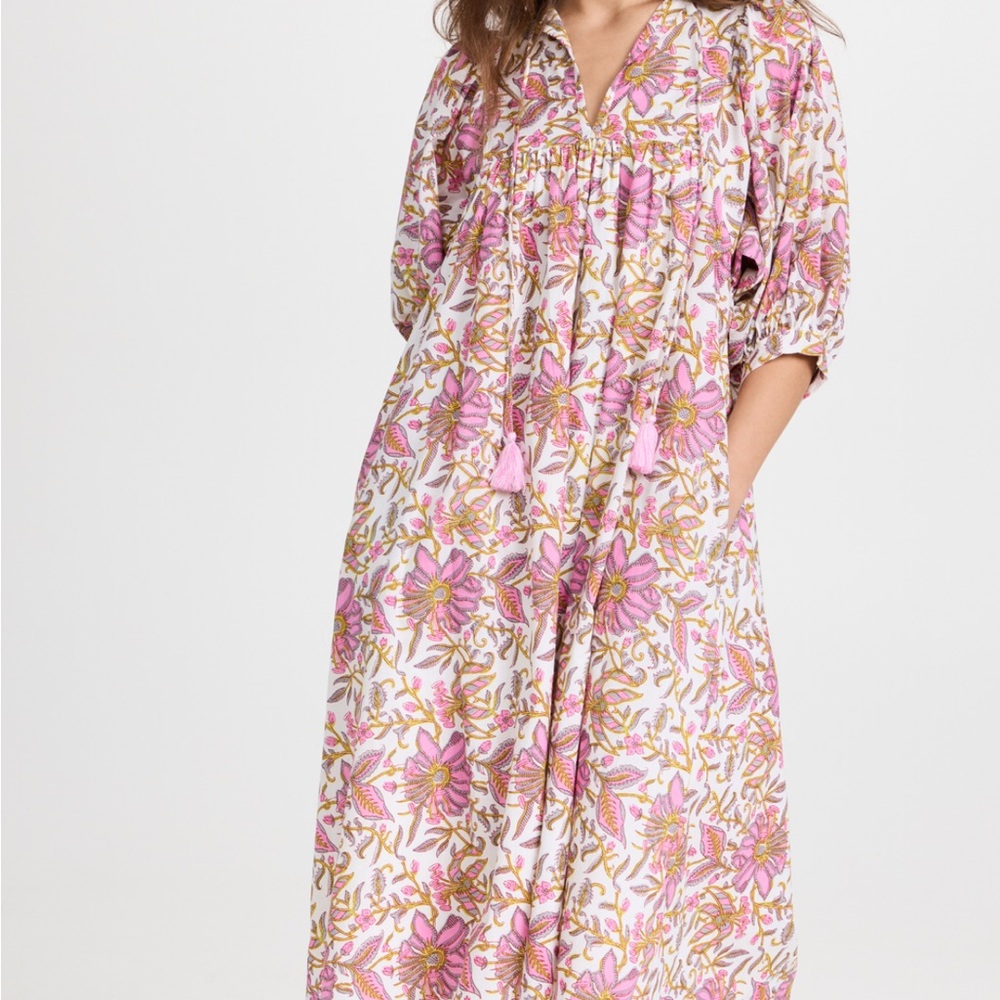 Mille Saffron Dress in Pink Lily Medium